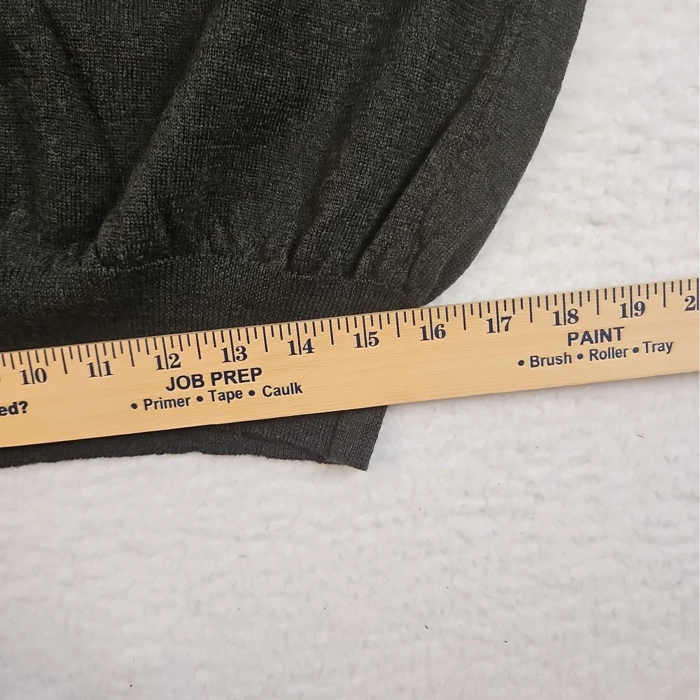 Cortina Men's 100% Merino Wool V‑Neck Sweater Size XXL Made In Italy Soft Warm